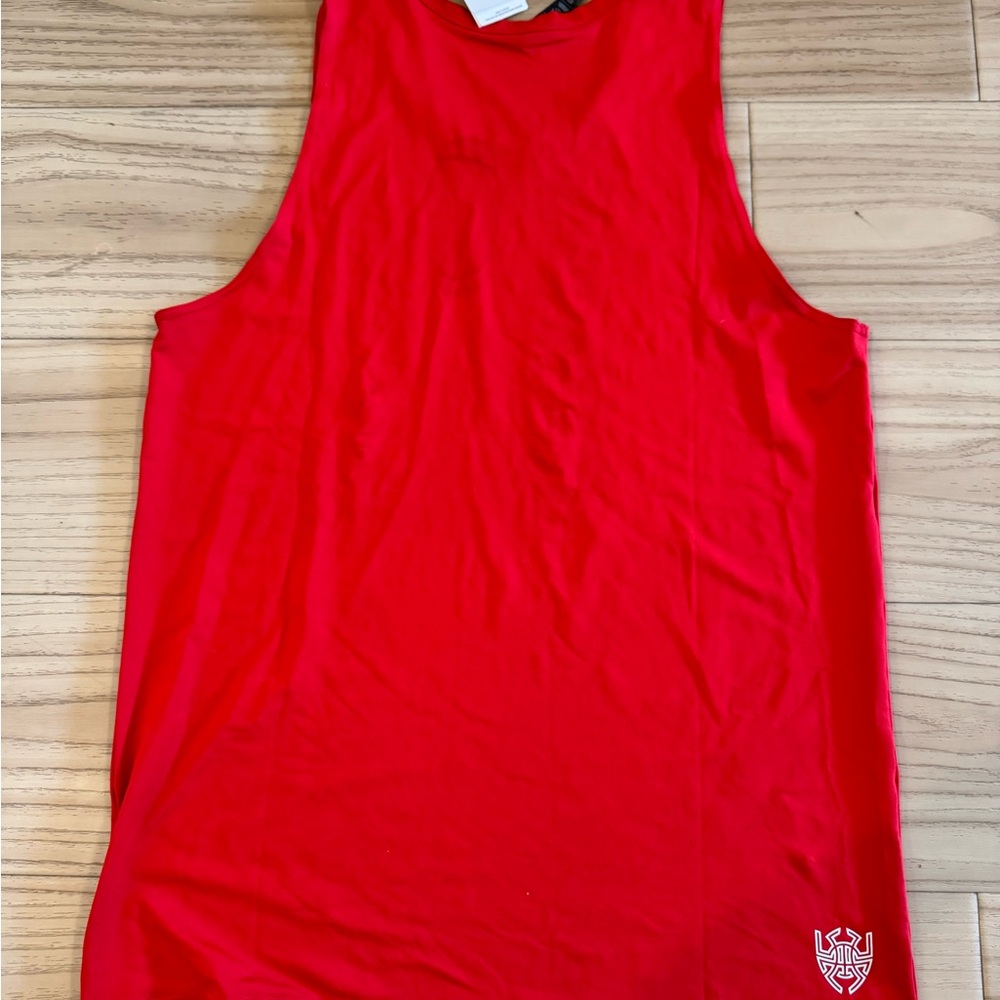 Adidas Red Men's Tank Top - Picture 5 of 6